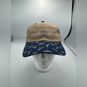 Faded Royalty baseball cap bird print on brim made in america